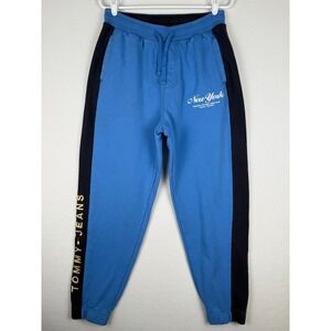 Tommy Jeans Tjm Archive Sweatpants Mens M‎ Mesmerizing Blue New York Embroidered